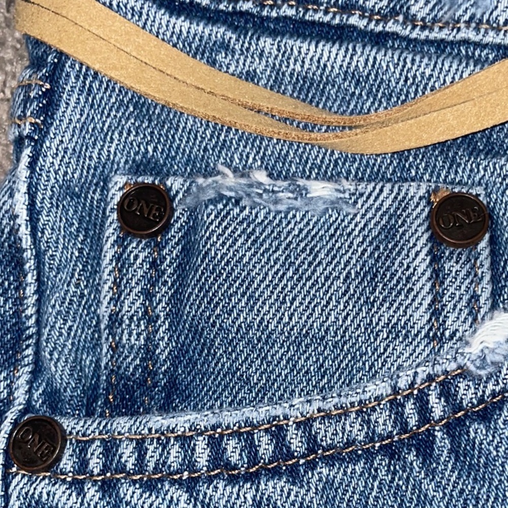 SOLD! ONE TEASPOON Mid Waist Bandit Shorts 25W 22964 NWT - Picture 7 of 12